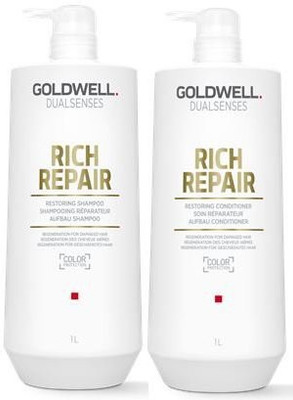 

Goldwell Dual Senses Rich Repair Shampoo & Conditioner Hair 25.4 Oz Each(751.17 ml)