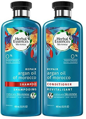 

Herbal Essences Argan Oil Of Morocco Shampoo And Conditioner For Color Treated Hair Paraben Free Biorenew Bundle Pack 13.5 Fl Oz(399.24 ml)