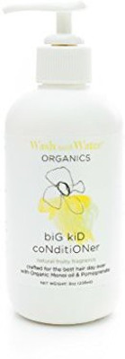 

Wash with Water All Natural Organic Skin Care Natural Hair Conditioner Hypoallergenic + Gentle For Toddlers With Sensitive Skin + Cradle Cap Organic Conditioner(236.59 ml)
