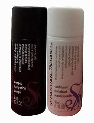 

Sebastian Professional Trilliance Shampoo & Conditioner Travel Size 1.7 Ounce Each Duo Set(50.28 ml)