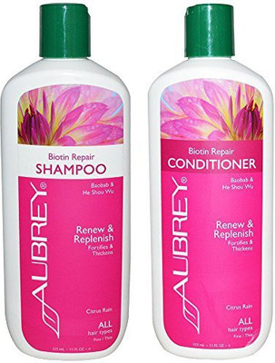 

Aubrey Organics Biotin Repair Shampoo And Conditioner(325.31 ml)