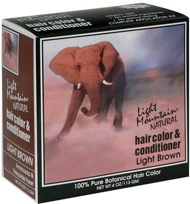 

LIGHT MOUNTAIN Natural Hair Color & Conditioner Light Brown 4 Oz 113 G Pack Of 3(118.29 ml)