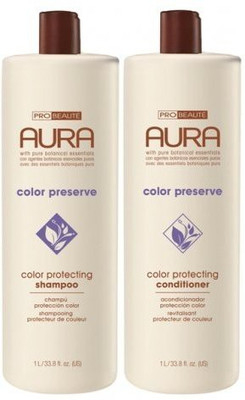 

ProBeaute Aura Color Preserve Shampoo & Conditioner Set 33.8 Oz Each(23.66 ml)
