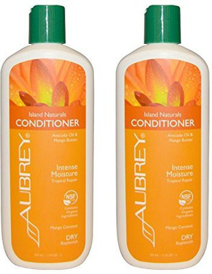 

Aubrey Organics Island Naturals Conditioner For Tropical Repair And Dry Replenish With Avocado Oil And Mango Butter 11 Fl Oz 325 Ml Pack Of 2(325 ml)