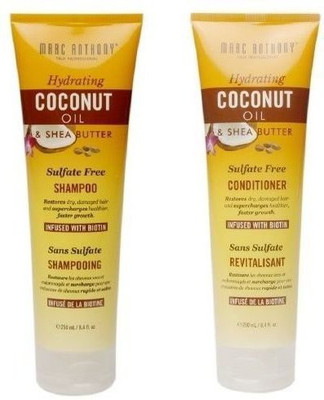 

Marc Anthony True Professional Hydrating Coconut Oil & Shea Butter Shampoo & Conditioner Set(236 ml)