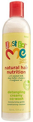 

Just For Me Natural Hair Nutrition Detangling Creamy Cowash 12 Ounce(354.88 ml)