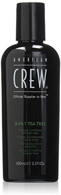 

American Crew Tea Tree Shampoo Conditioner Body Wash 3.3 Ounce(100 ml)