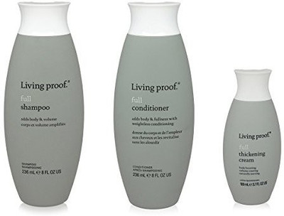 

Living Proof Full Shampoo 8 Oz Full Conditioner 8 Oz Full Thickening Cr�me 3.7 Oz Three Item Combo Pack Volumizing Hair Products(236.59 ml)