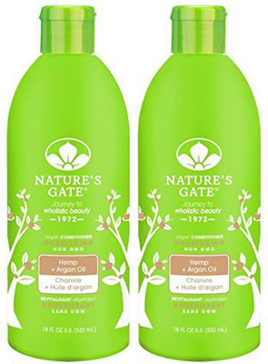 

Nature's Gate Hemp Conditioner For Dry Or Frizzy Hair 18-Ounce Bottles Pack Of 2(532.32 ml)