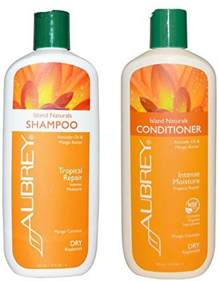 

Aubrey Organics Island Naturals Shampoo And Island Naturals Conditioner Bundle For Tropical Repair And Dry Replenish With Avocado(325.31 ml)
