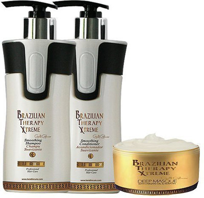 

Keratin Cure Btx Brazilian Therapy Xtreme 3 Piece Repair & Care For Hair Sulfate Free Shampoo Conditioner(300 ml)