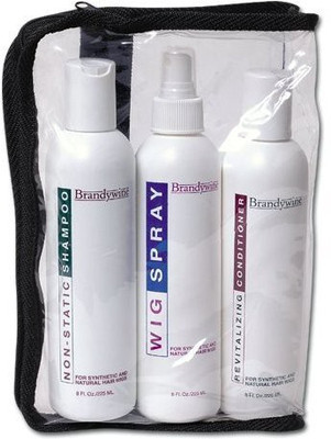 

Brandywine Maintenance Kit Non-Static Shampoo Revitalizing Conditioner & Wig Spray 8 Oz. Each(236.59 ml)