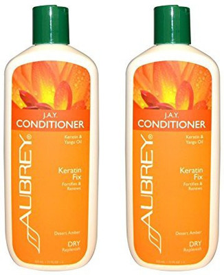 

Aubrey Organics J.A.Y. Conditioner Keratin Fix For Dry Replenish With Keratin And Yangu Oil 11 Fl Oz 325 Ml Pack Of 2(325 ml)