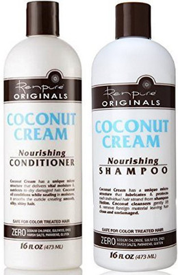 

Renpure Coconut Cream Nourishing Shampoo & Conditioner Set 16 Fluid Ounce Ea(473.18 ml)