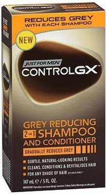 

Just for Men Control Gx 2-In-1 5 Ounce Shampoo+Conditioner Grey Boxed 147Ml 2 Pack(147.87 ml)