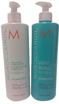 

Moroccanoil Hydrating Shampoo & Conditioner Set With Pump 16.9 0Z(499.79 ml)