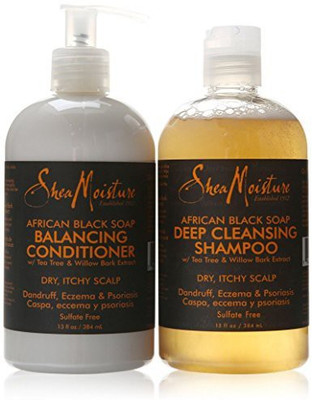 

Shea Moisture African Black Soap Shampoo & Conditioner Set 13 Ounce Each(384.46 ml)