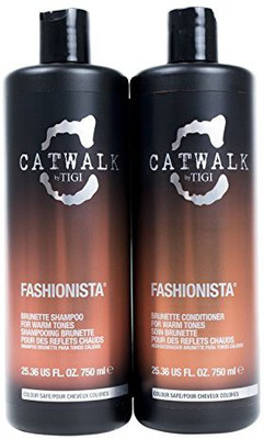 

TIGI Cosmetics Catwalk Shampoo And Conditioner Fashionista Brunette 25.36 Fluid Ounce(749.98 ml)