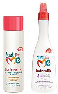 

Just For Me Hair Milk Curl Smoother & Leave In Detangler Set(236 ml)