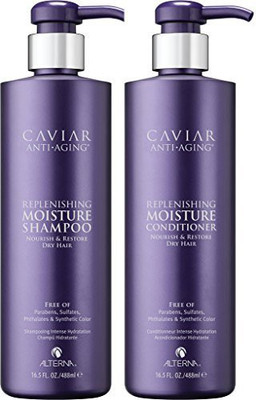 

Alterna Caviar Anti-Aging Replenishing Moisture Shampoo And Conditioner Set 16.5-Ounce(487.96 ml)