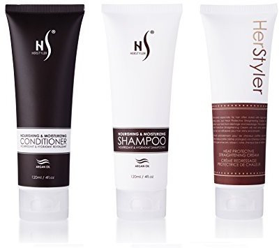 

HerStyler Hair Care Products Contains Heat Protective Cream Shampoo And Conditioner.(120 ml)