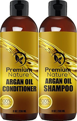 

Premium Nature Argan Oil Shampoo And Conditioner Set - 2 X 8Oz Sulfate Free Hair Repair(236.59 ml)
