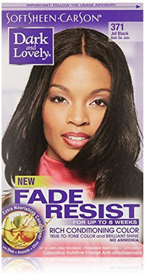 

Softsheen Carson Dark And Lovely Fade Resist Rich Conditioning Color Jet Black 371(236 ml)