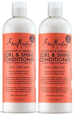 

Shea Moisture Coconut & Hibiscus Curl & Shine Conditioner | 16 Fl. Oz. 2 Pack(473.18 ml)