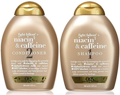 

Organix Fight Fallout Plus Niacin & Caffeine Duo Set Shampoo & Conditioner 13 Oz Each(384.46 ml)