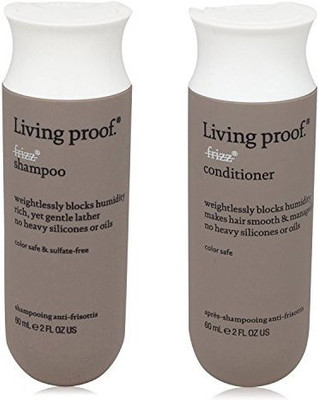 

Living Proof No Frizz Shampoo And No Frizz Conditioner Trave Size Combo(60 ml)