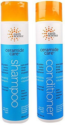 

Earth Science Ceramide Care Volumizing Shampoo And Conditioner Bundle With Lavender Extract And Chamomile 10 Fl. Oz. Each(236 ml)