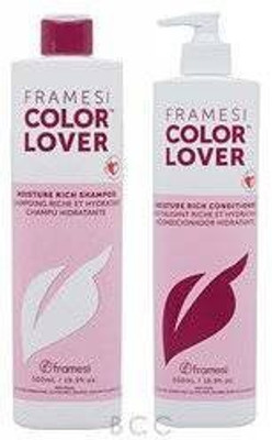 

Framesi Color Lover Moisture Rich Shampoo & Conditioner Duo Set 16.9 Fl Oz. Bottles(499.79 ml)