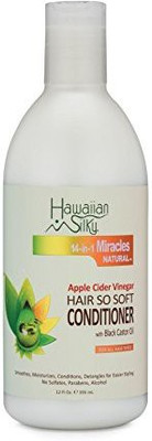 

Hawaiian Silky Apple Cider Vinegar Conditioner Sulfate-Free 12 Oz - Black Castor Oil Enriched - For Dry And Damaged Scalp | For Men Women & Kids(354.88 ml)
