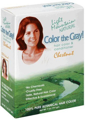

LIGHT MOUNTAIN Natural Color The Gray! Hair Color & Conditioner Chestnut 7 Oz 197 G Pack Of 2(207.01 ml)