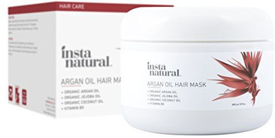 

InstaNatural Argan Oil Hair Mask - Best Conditioner Treatment For Soft & Silky Hair - With Organic Argan Oil Organic Jojoba Oil Coconut Oil Vitamin B5(236.59 ml)