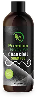 

Premium Nature Charcoal Shampoo Sulfate Free Clarifying - All Natural Volumizing & Moisturizing(473.18 ml)