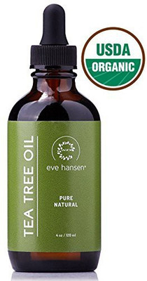 

Eve Hansen Usda Certified Organic Tea Tree Oil - Pure Tea Tree Essential Oil - Use As A Natural Antiseptic Wash Dandruff And Lice Treatment(118.29 ml)