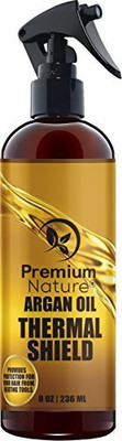 

Premium Nature Argan Oil Hair Protector Spray - 8 Oz Thermal Heat Protectant Against Flat Iron - Sulfate Free & Natural Prevents Damage Dryness Breakage & Split Ends(236.59 ml)