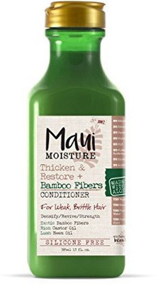 

Maui Moisture Thicken & Restore + Bamboo Fiber Silicone Free Conditioner 13 Ounce Helps Soften Treated Natural Or Transitioning Hair Helps Renew Brittle Dry Hair(384.46 ml)