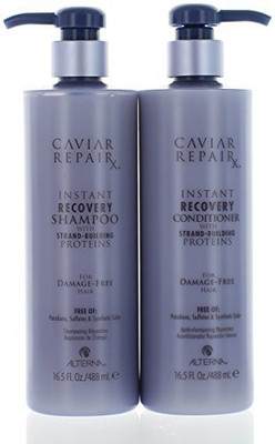 

Alterna Caviar Repair Instant Recovery Shampoo & Conditioner Duo 16.5 Oz Each(487.96 ml)