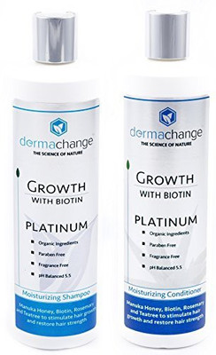 

DermaChange Organic Argan Oil And Biotin Hair Growth Shampoo Conditioner Set(236 ml)