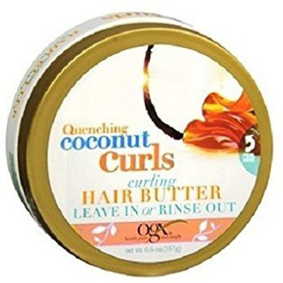 

Organix Ogx Quenching Coconut Curls Curling Hair Butter 6.6Oz 2 Pack(195.19 ml)