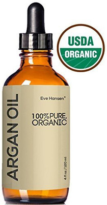 

Eve Hansen Usda Certified Organic Argan Oil By - Moisturizing Pure Moroccan Argan Oil For Skin Hair And Nails - 4 Ounces.(118.29 ml)