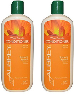 

Aubrey Organics White Camellia Conditioner With Argan And Olive Oils For DryReplenish 11 Fl Oz 325 Ml Pack Of 2(325 ml)