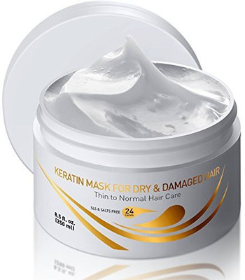 

HY Vitamins Vitamins Keratin Hair Mask Deep Conditioner - Thin Fine Hair Keratin Argan Silk Hydrating Complex To Repair Dry Damaged Hair And Scalp(250 ml)