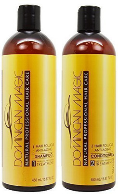 

Dominican Magic Hair Follicle Anti-Aging Shampoo & Conditioner 15.87Oz Duo Set(469.33 ml)