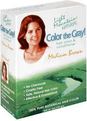 

LIGHT MOUNTAIN Natural Color The Gray! Hair Color & Conditioner Medium Brown 7 Ounce 198 G Pack Of 2(207.01 ml)