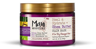 

Maui Moisture Heal & Hydrate + Shea Butter Hair Mask 12 Ounce Silicone Free With Shea Butter And Coconut Oil(354.88 ml)