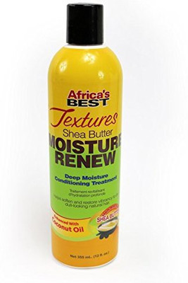 

Africas Best Textures Moisture Renew Wash Out Hydrating Hair Treatment Great For All Hair Types 12 Ounce Bottle(354.88 ml)