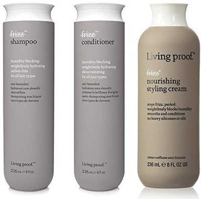 

Living Proof No Frizz Shampoo & Conditioner 8 Oz & No Frizz Styling Cream 8 Oz(236.59 ml)